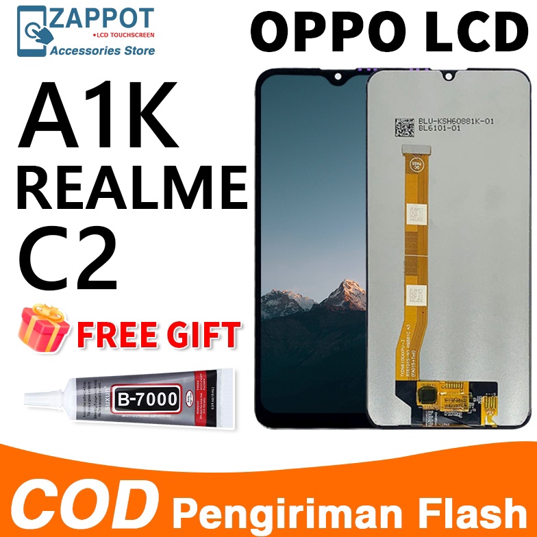 KODE X52K ORI 1LCD OPPO A1KREALME C2 ORIGINAL FULLSET TOUCHSCREEN ASLI LAYAR HP COPOTAN