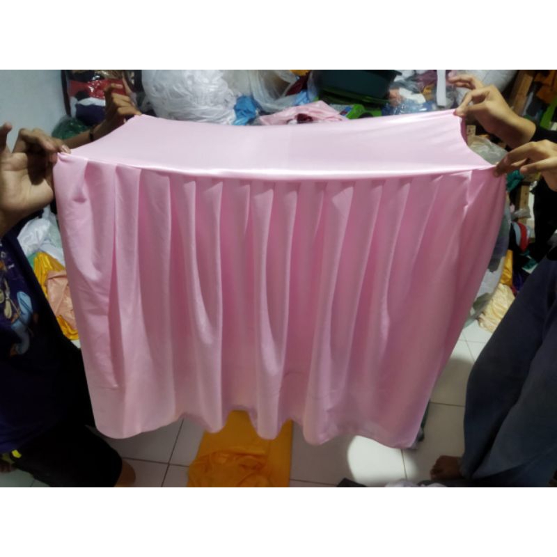 Cover taplak meja portabel pasien/overbed 110cm x 84cm x41cm full tertutup