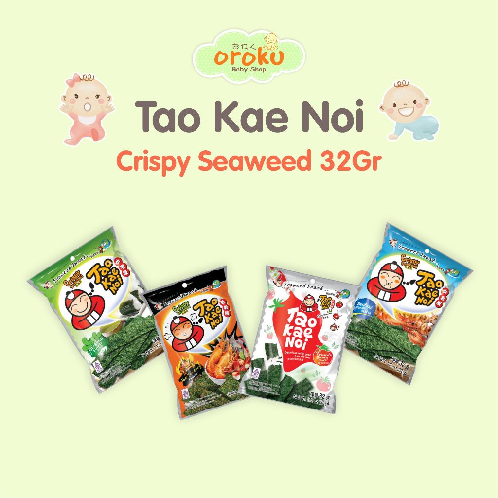 

TAO KAE NOI CRISPY SEAWEED 32GR / MAKANAN RINGAN RUMPUT LAUT