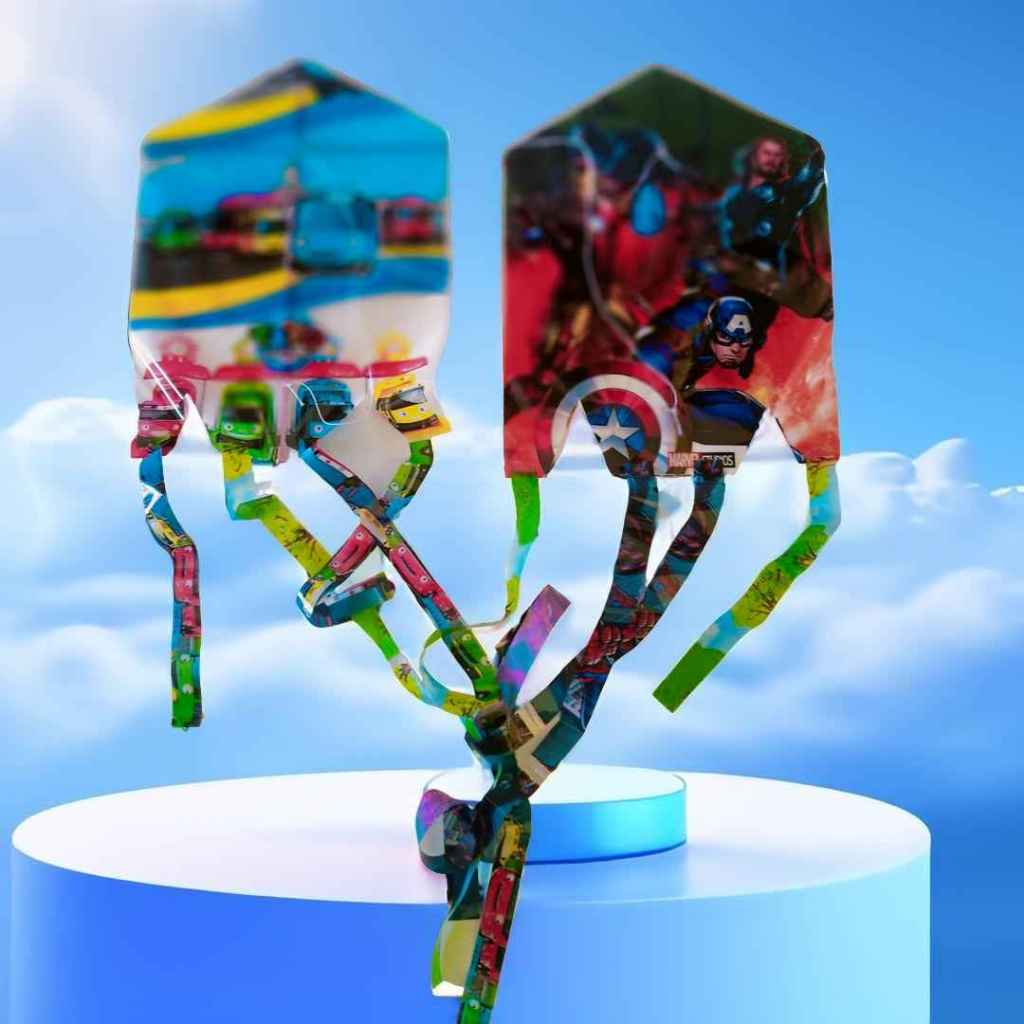 Layang Layang Layangan Anak Kecil Aduan Kertas Plastik Ubur Ubur Mini Biasa Murah