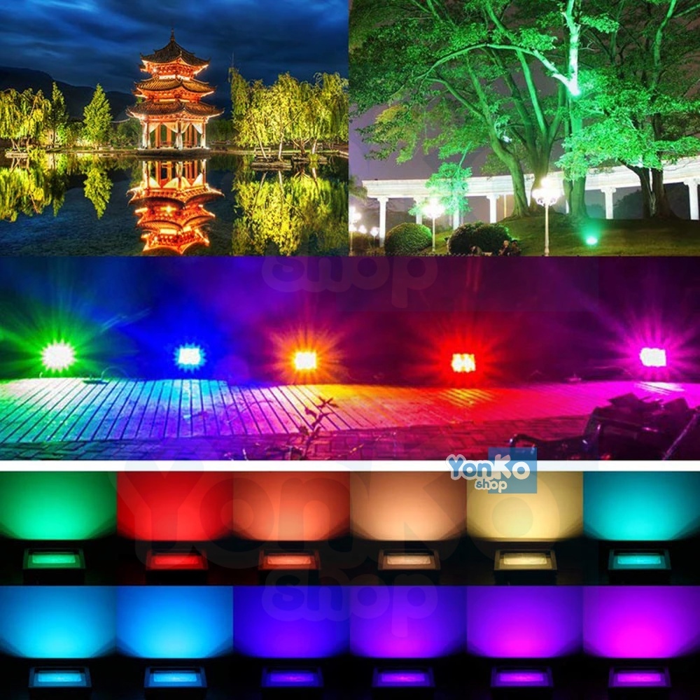 Lampu Sorot LED 50 Watt / Lampu Tembak Floodlight untuk Outdoor Taman Lapangan Panggung SNI