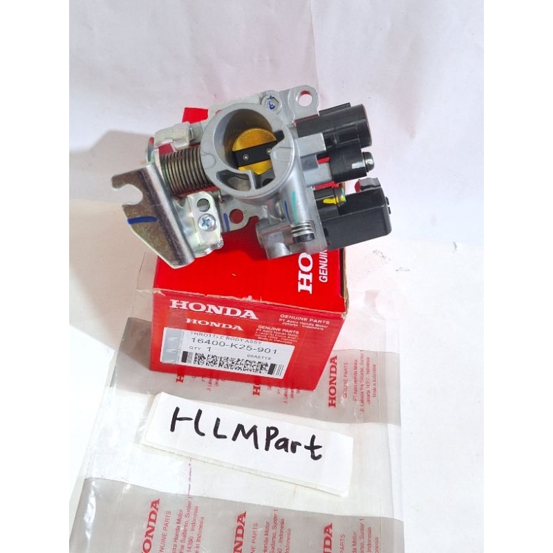 Throttle Throtol body K25 Honda Beat fi Vario 110 Fi Scoopy Spacy Fi Starter kasar