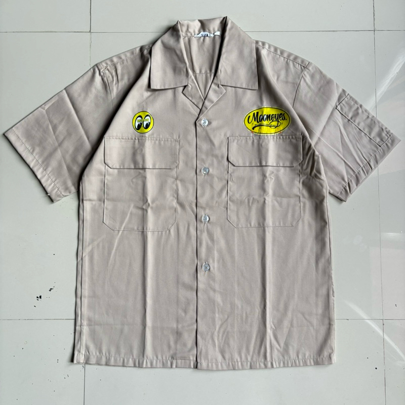 ( Second ) Workshirt Mooneyes Custom fit to S - M