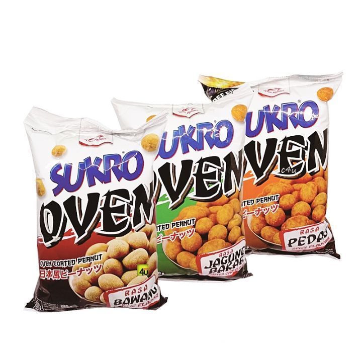 

Camilan Snack Kacang Sukro Oven 2 Kelinci Bawang, Jagung Bakar, Pedas, Original, Kedele, Kribo, BBQ 95 Gram