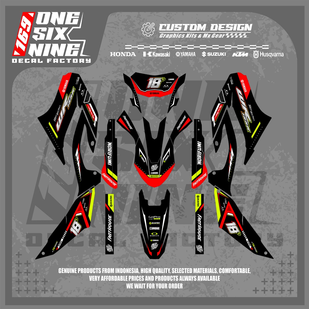 Decal Yamaha Wr 155 Superglossy Premium - Decal Custom Wr 155 Terbaru