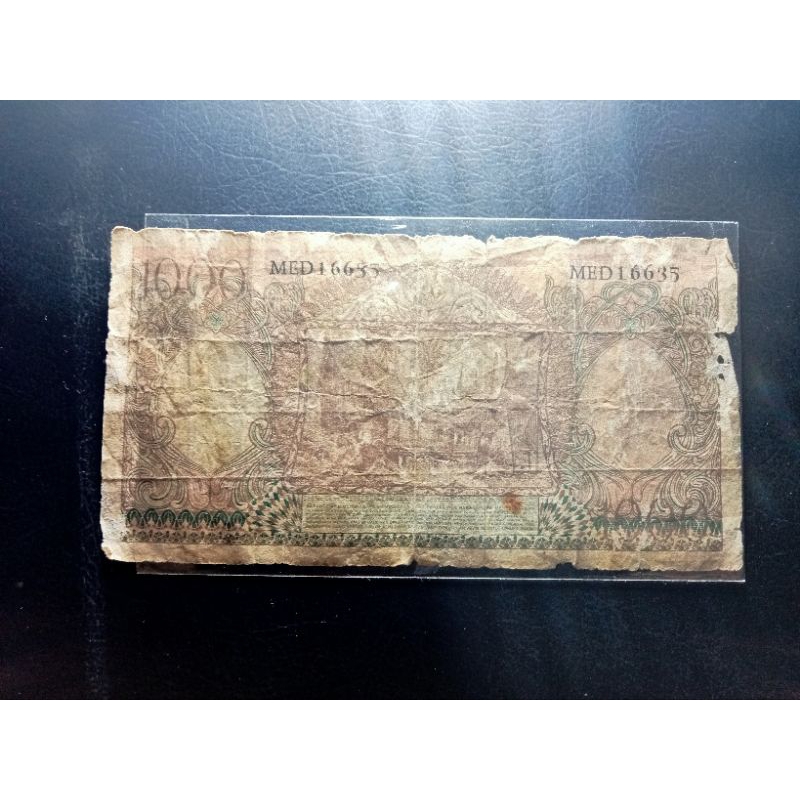 1000 rupiah seri pekerja 1958 prefik MED 1