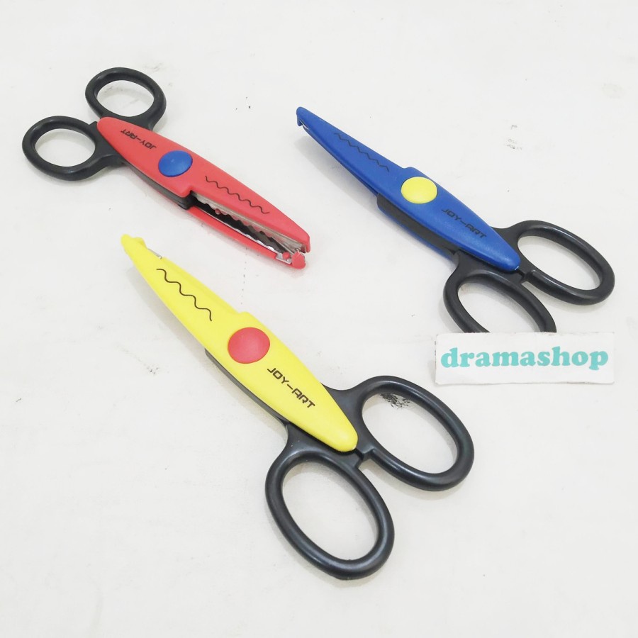 

TERDAHSYAT Gunting Zig Zag Zigzag Gelombang Kerajinan Tangan Craft set 3pcs