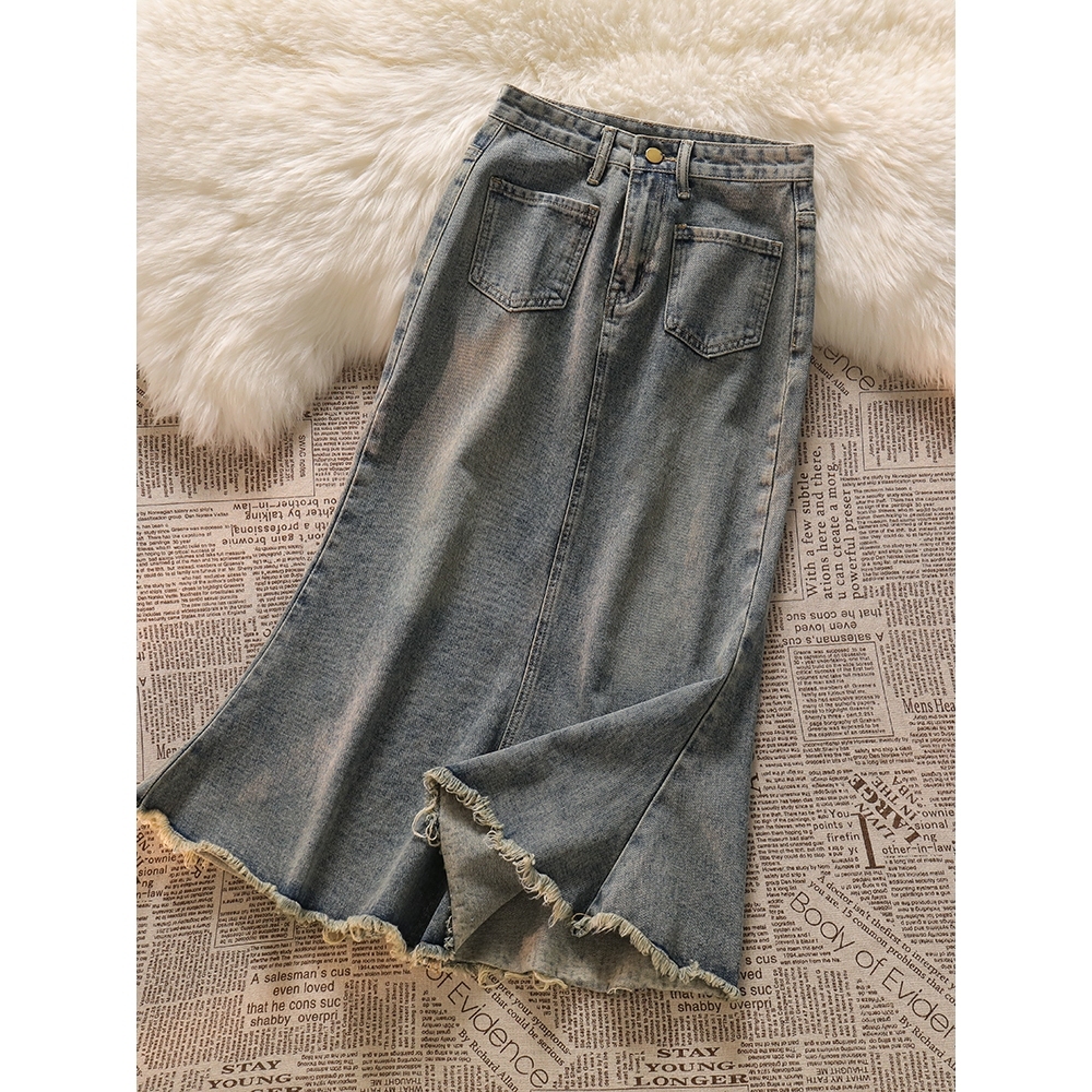 rok span korKorean style Rok Jeans Wanita kulot jeans high waist kulot jeans wanita rok jeans wanita