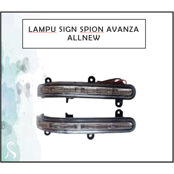 Lampu Sen Spion Allnew Avanza 2012-2015 Sign Spion Kanan Kiri