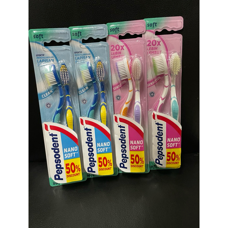 Sikat Gigi Pepsodent Nano Soft isi 2