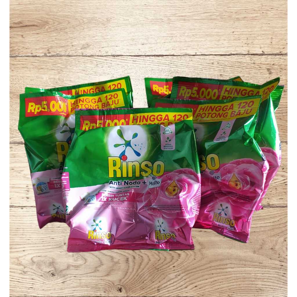 Promo 5/6/7 Pcs Rinso Bubuk 5000an