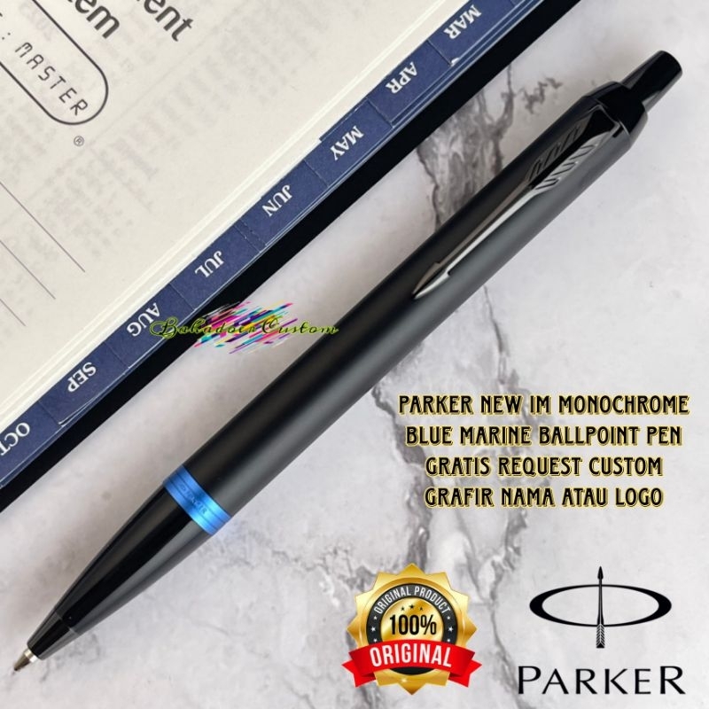 

PULPEN PARKER ORIGINAL NEW IM VIBRANT RINGS BLACK MARINE BLUE BALLPOINT PEN GRATIS REQUEST CUSTOM GRAFIR NAMA ANDA ATAU LOGO ANDA COCOK UNTUK PEMAKAIAN PRIBADI ATAU UNTUK HADIAH SPESIAL MERCHANDISE PROMOSI KORPORAT