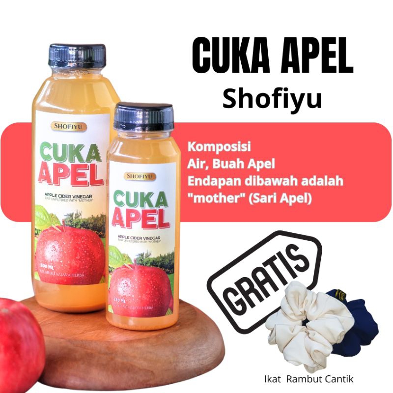 

CUKA APEL SHOFIYU SARI BUAH APEL 250ML APPLE CIDER VINEGAR HERBAL