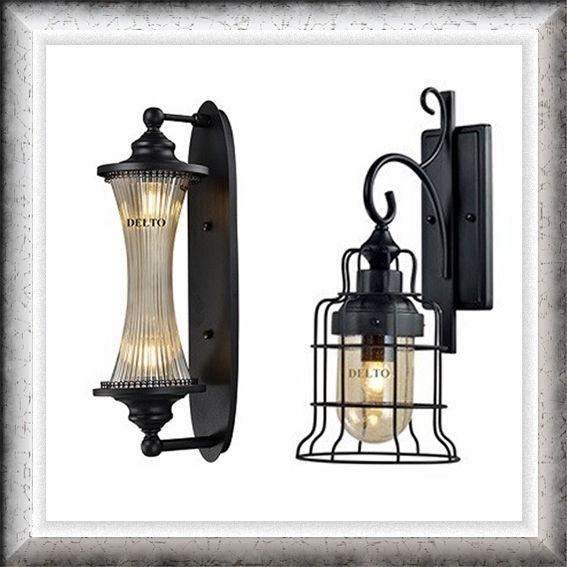 Lampu hias Dinding taman Outdoor waterproof garden vintage retro industrial minimalis elegan modern 