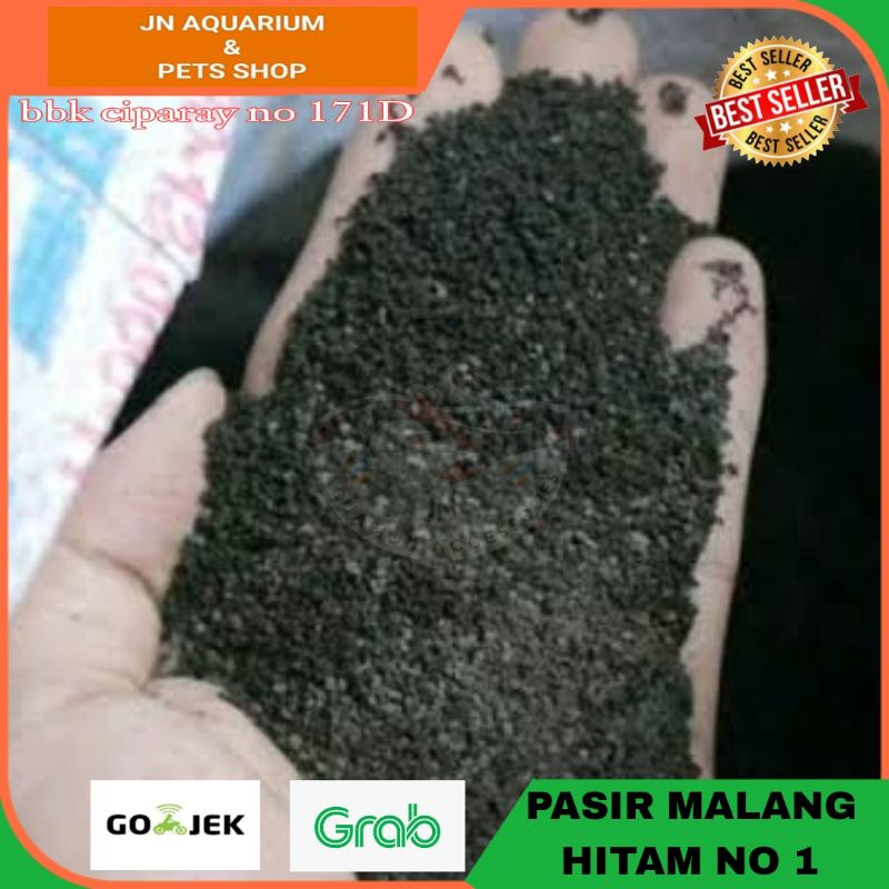 PASIR MALANG HITAM HALUS / KASAR 1 KARUNG / PASIR AQUASCAPE / PASIR AQUARIUM / PASIR MEDIA TANAM