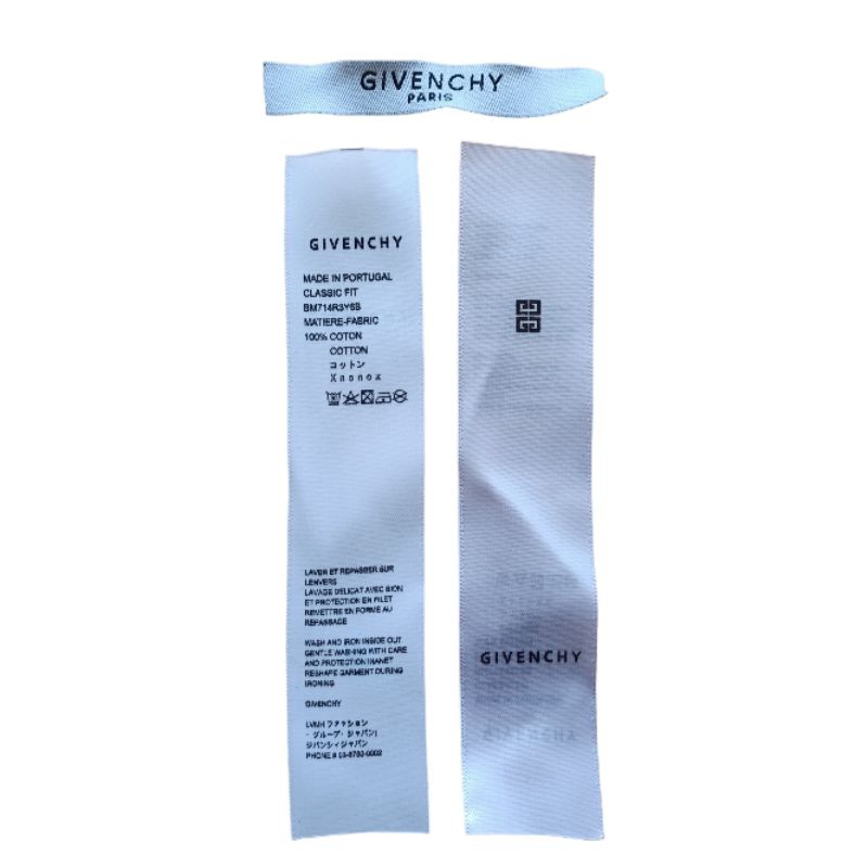 

Givenchy tag label