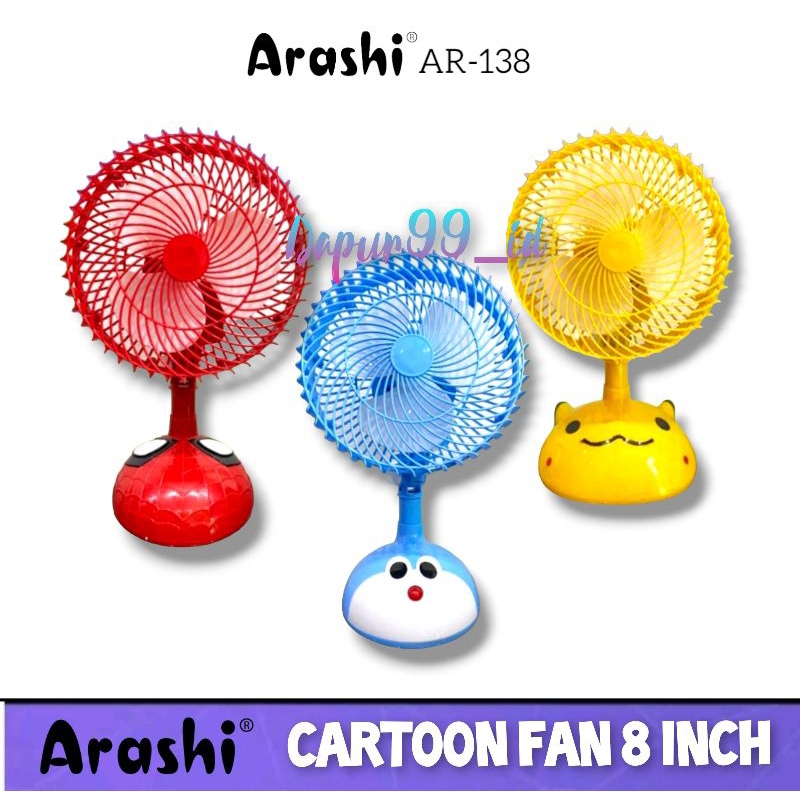 Kipas angin Arashi/Hyperlite 8 inch Kipas Angin Meja Kipas angin karakter