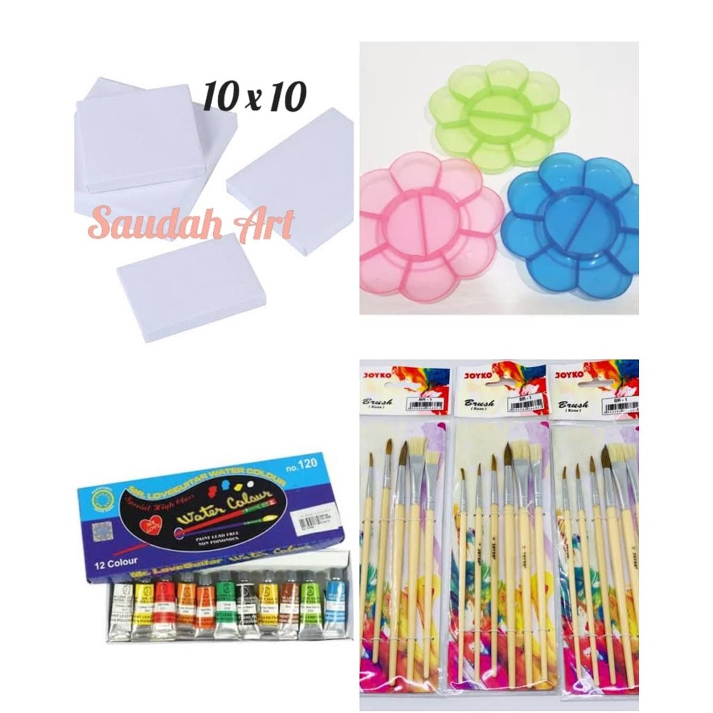 

CEPAT Paket Kanvas Lukis kanvas 1x1paletkuascat air