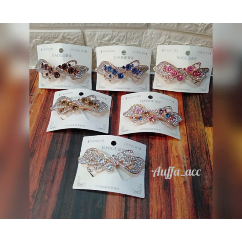 KILAT Jepit Rambut Dewasa Otomatis Mata Mewah Jepitan