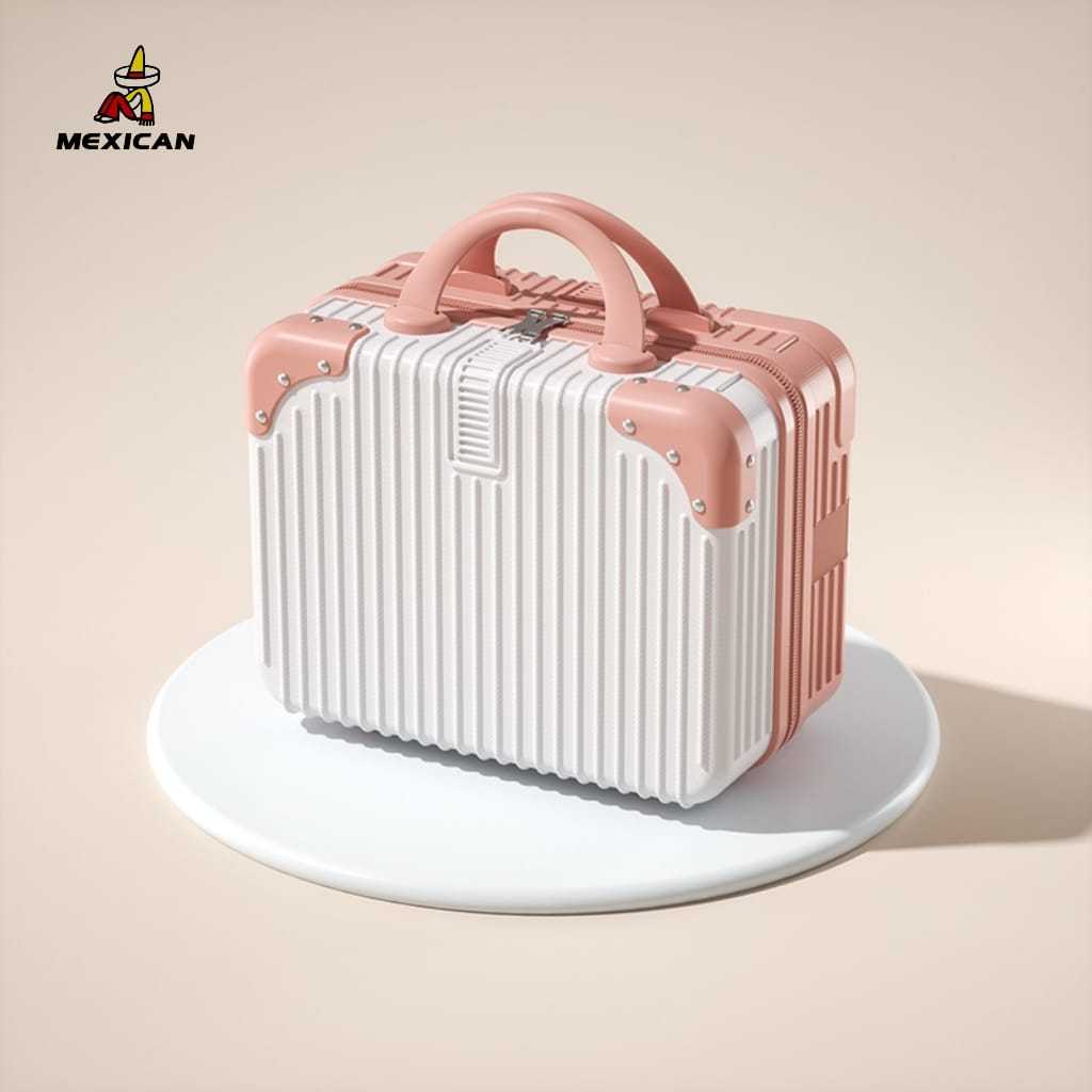 Mexican Koper 14 inch Mini Beauty Case tas 12 inch make up koper Kosmetik Premium Bahan Semi
