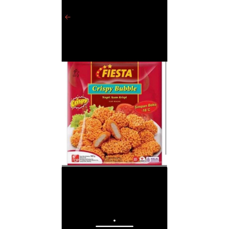 

Fiesta Chiken Nugget Crispy Bubble 500gr