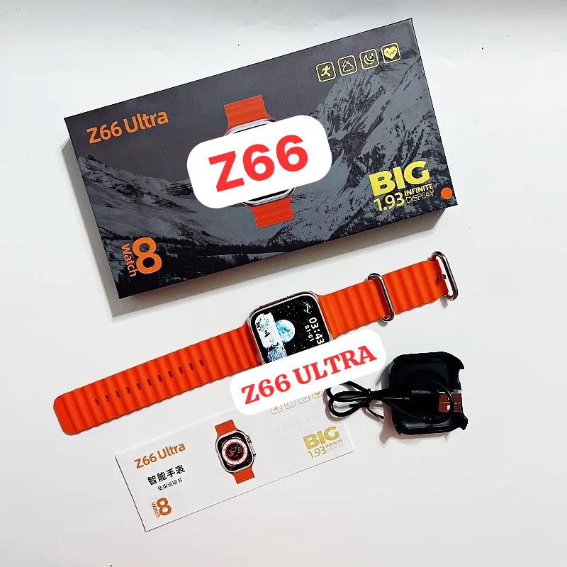 MURAH MERIAH Smartwatch Z66 ULTRA Series 8 ULTRA FullScreen 193 inch Box Original I8 ULTRA