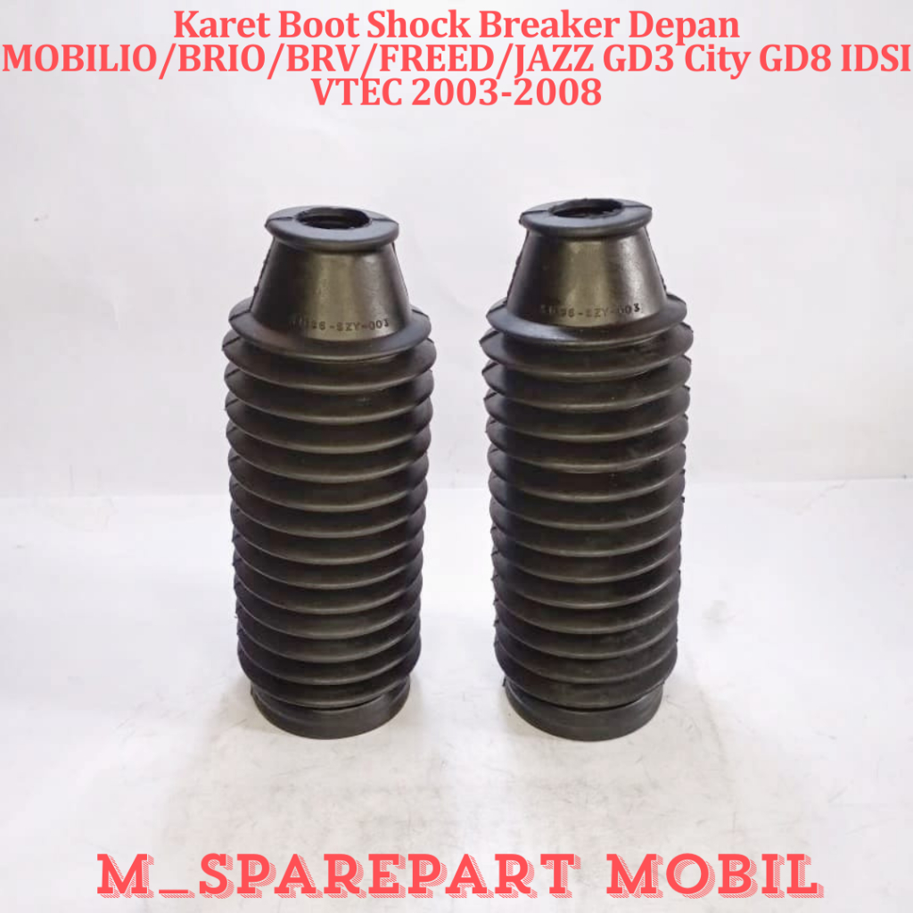 KARET BOOT SHOCK BREAKER DEPAN JAZZ GD3 CITY GD8 IDSI VTEC 2003-2008  SPAREPART MOBIL