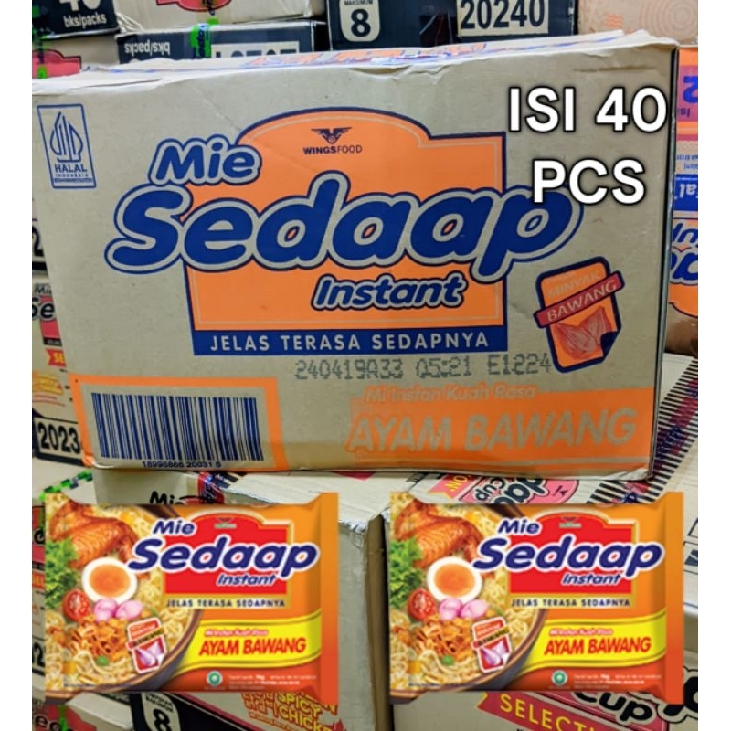 

MIE SEDAP RASA AYAM BAWANG 1 DUS ATAU 1 KARTON ISI 40 PCS