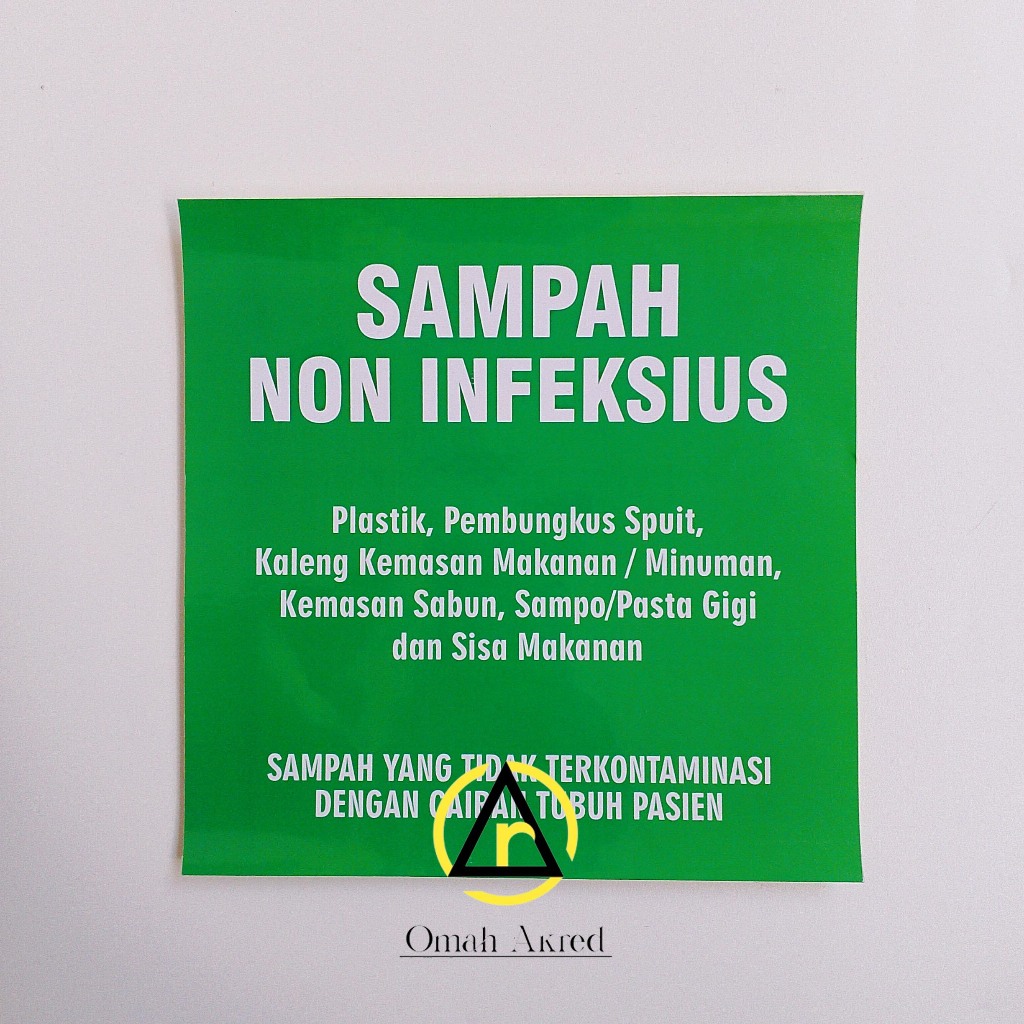 

Stiker Non Infeksius - Stiker Limbah - Stiker Vinyl