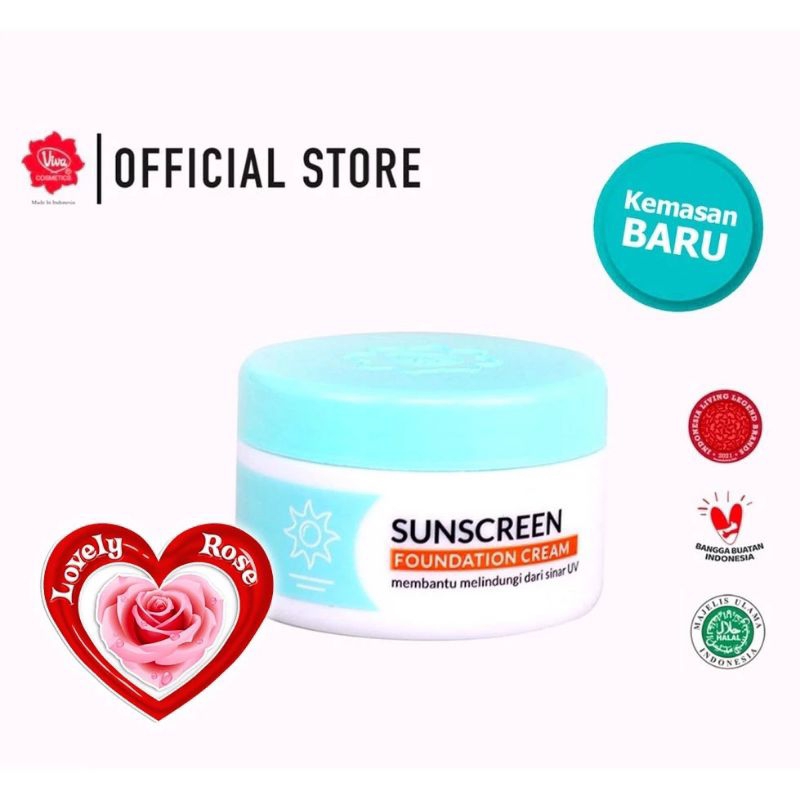 MORYMONY - VIVA Suncreen Foundation 22gr / Sunblock / Tabir Surya