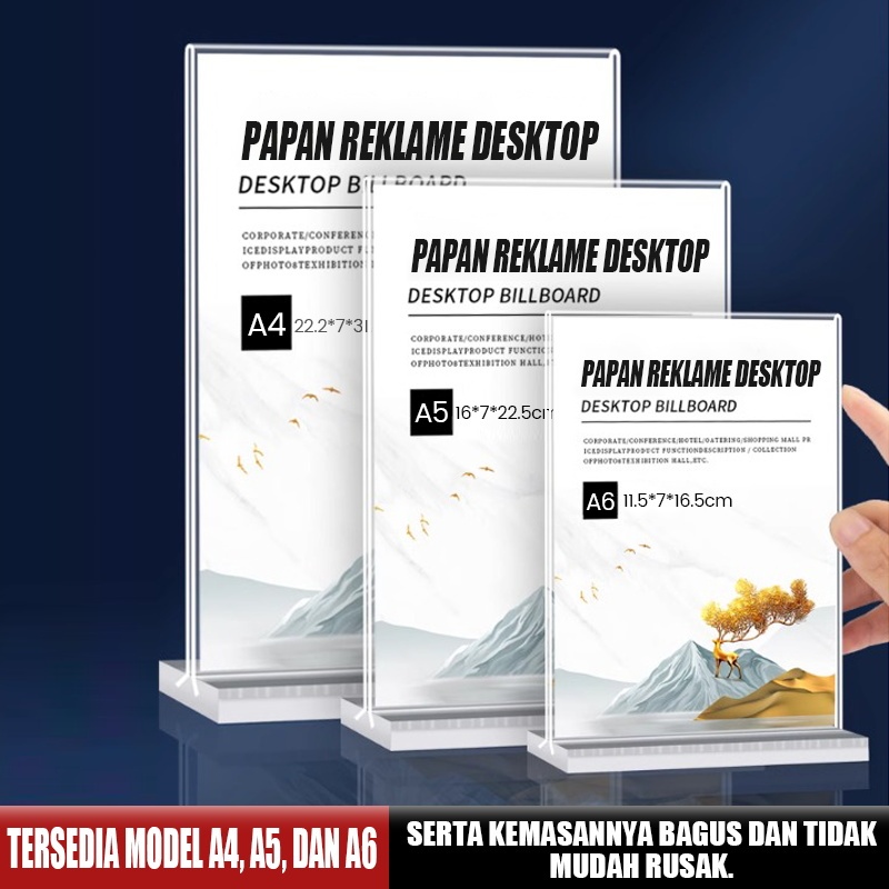 

Minimalis Tempat Brosur Akrilik/Kartu Nama Akrilik L 7x11/Tempat Kartu Tenda Qris Barcode/Bentuk Nomor Menu Vertikal T - Ukuran A6 2Mm