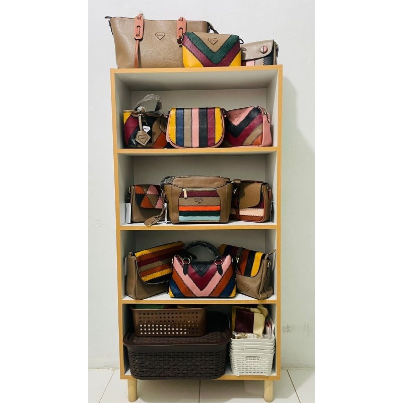 (BARU) TAS FOSS PELANGI BAHAN KULIT ANTI BAKAR