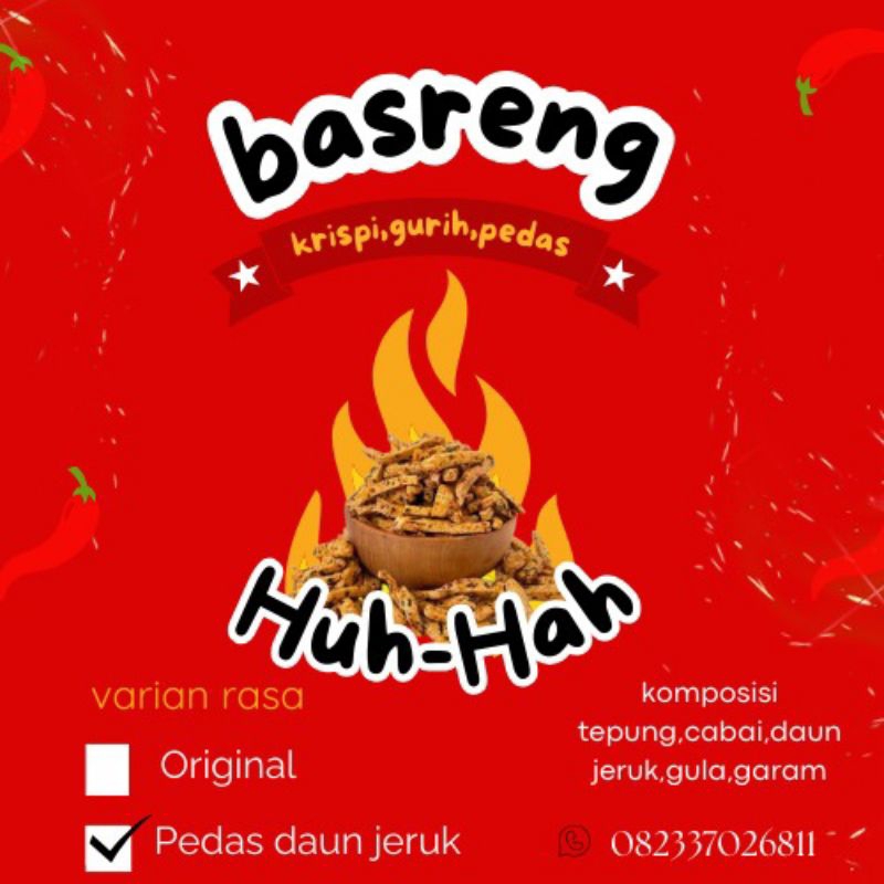 

Basreng pedas daun jeruk