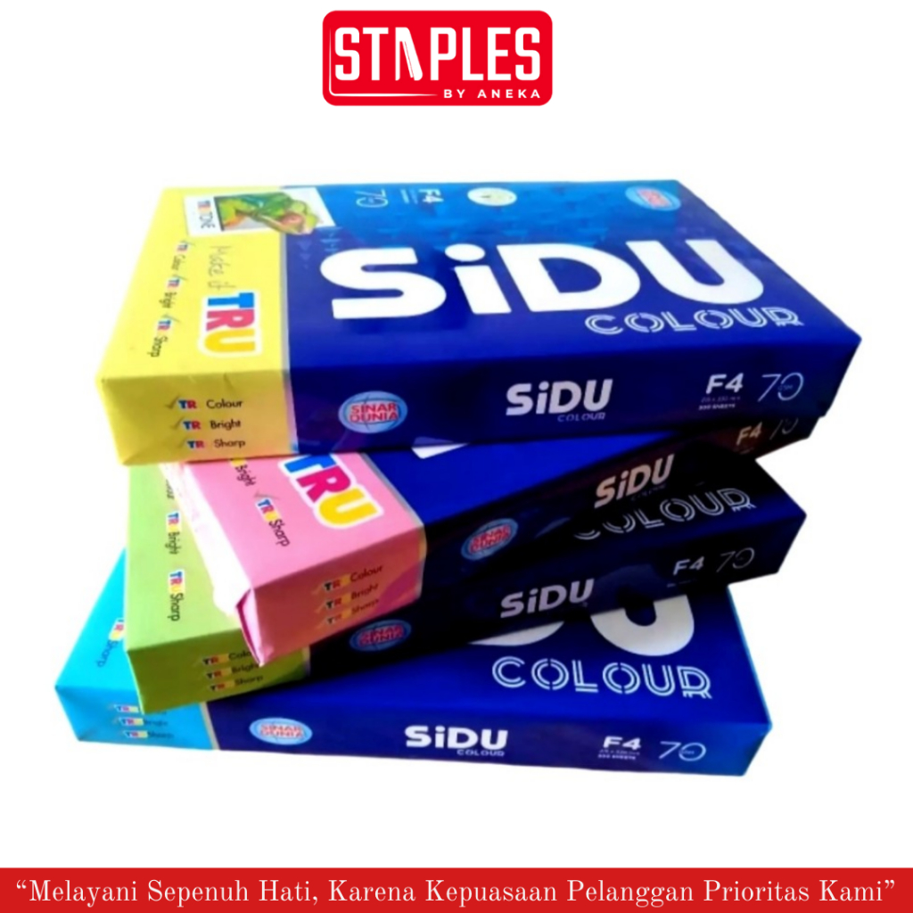 

SIDU Kertas HVS Warna F4 70GSM / Kertas Folio Warna