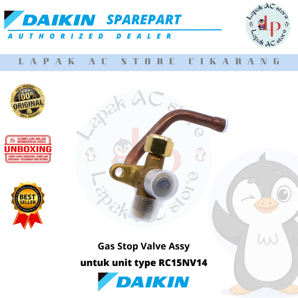 Stop Valve Gas AC DAIKIN Thailand 1/2 PK RC15NV14