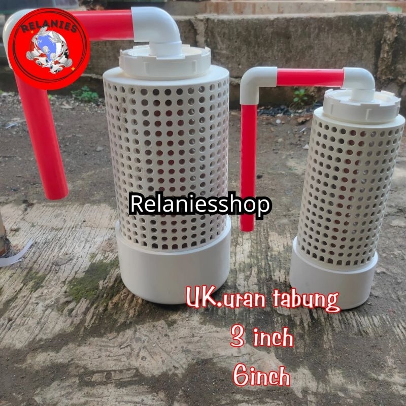 TABUNG SIEVE FILTER UNTUK AQUARIUM BESAR KOLAM IKAN MENYARING KOTORAN IKAN