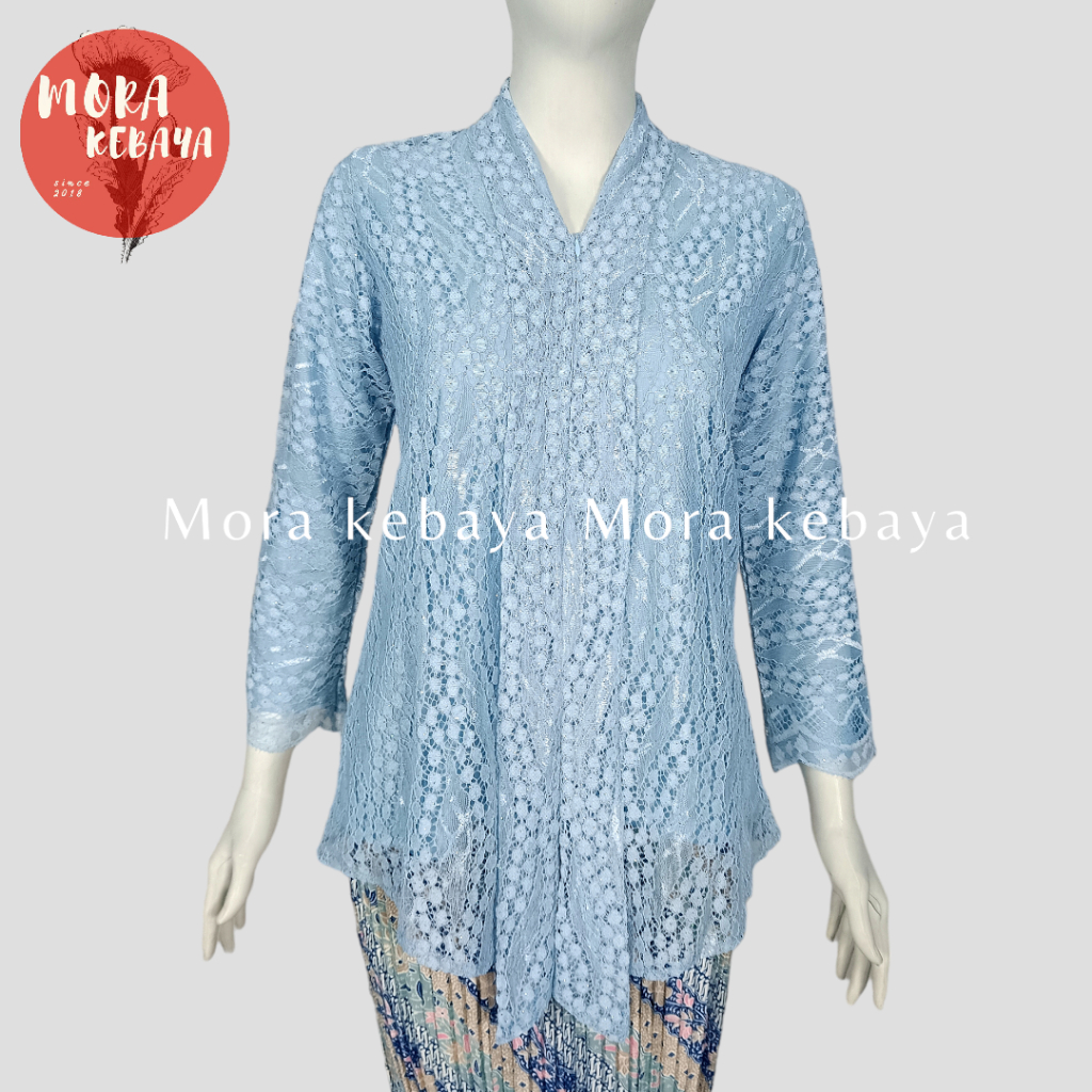 Moramora kebaya_Kebaya encim modern Resleting depan/kebaya kartini premium/ kebaya encim