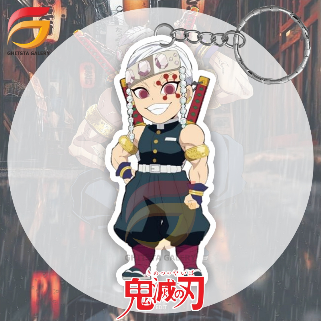 Gantungan Kunci TENGEN UZUI Hashira Suara Demon Slayer Kimetsu No Yaiba - Gantungan Kunci Akrilik - 