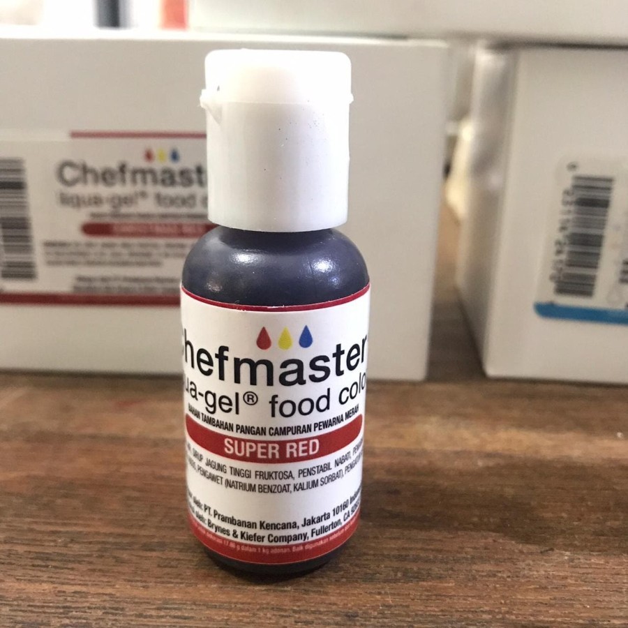 

Pewarna Makanan (Super Red) Chefmaster Liqua Gel Food Color 20gr