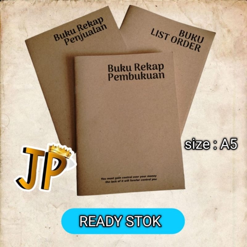 

BUKU OLSHOP | BUKU REKAP PENJUALAN | PEMBUKUAN | LIST ORDER | BUKU STOCK | A5 MURAH | - siap kirim