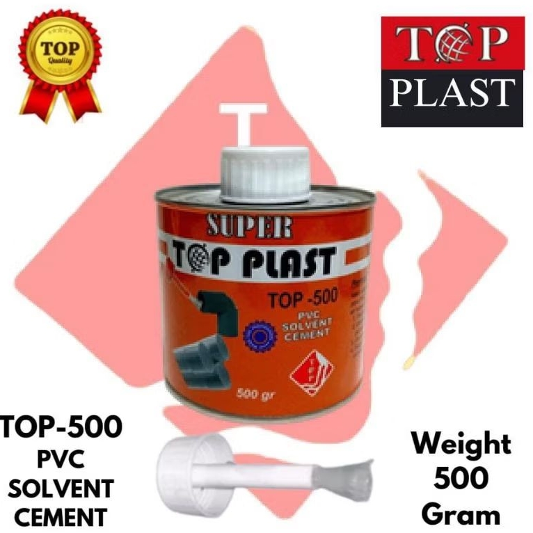 Lem Pipa PVC Paralon /Talang Air/UPVC SUPER TOP PLAST TOP 500gram