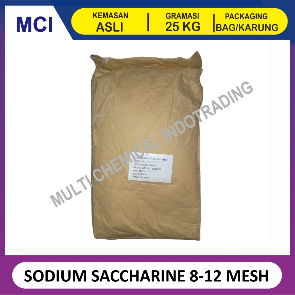 

(KHUSUS GOSEND/INSTANT) SODIUM SACCHARINE 8-12 MESH SAKARIN PEMANIS 300-400x GULA - 1 BAG 25 KG