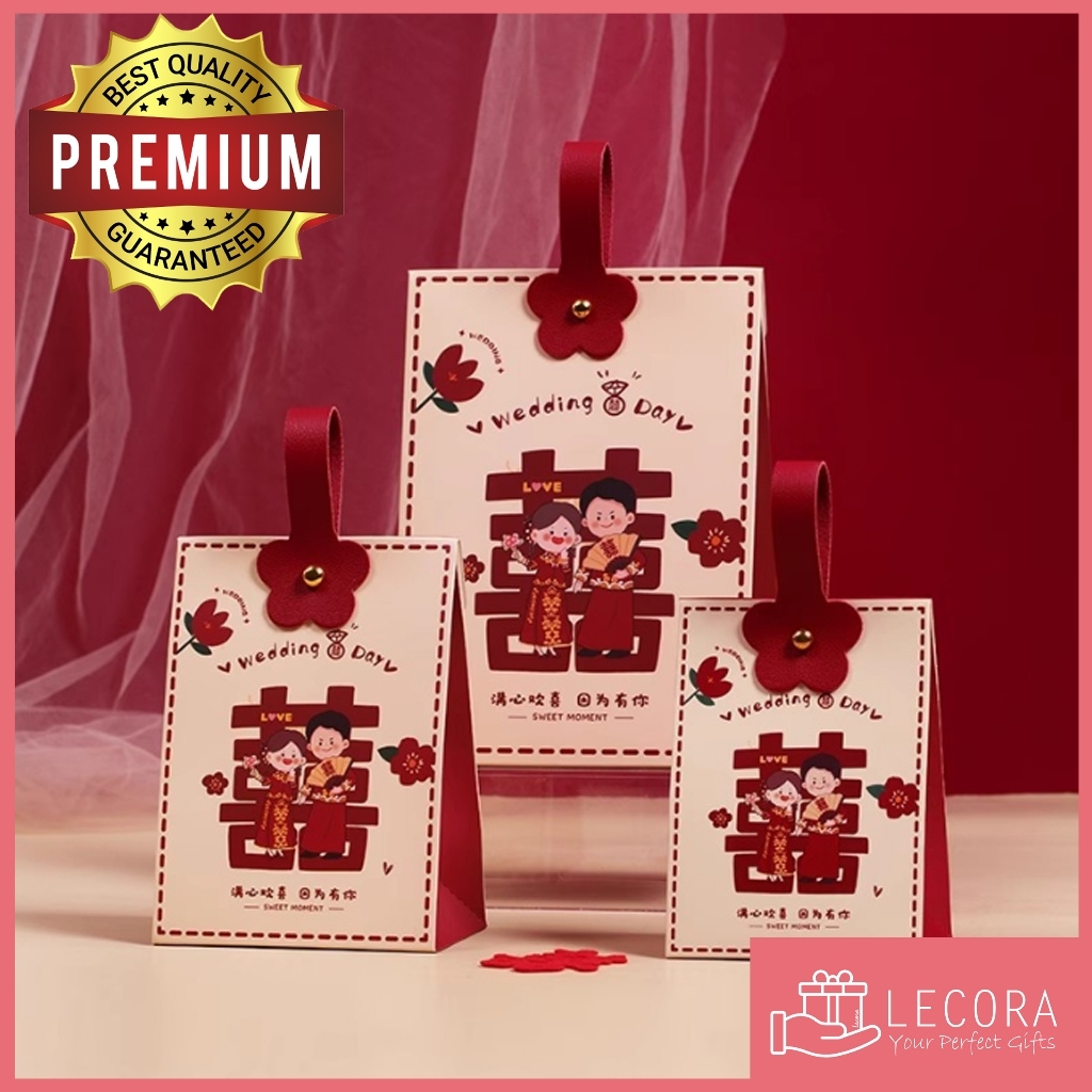 

LECORA Kotak Handuk / TinJing / Permen / Chinese wedding /paper bag shuangxi / perlengkapan sangjit Teapai Phangteh Handuk Box