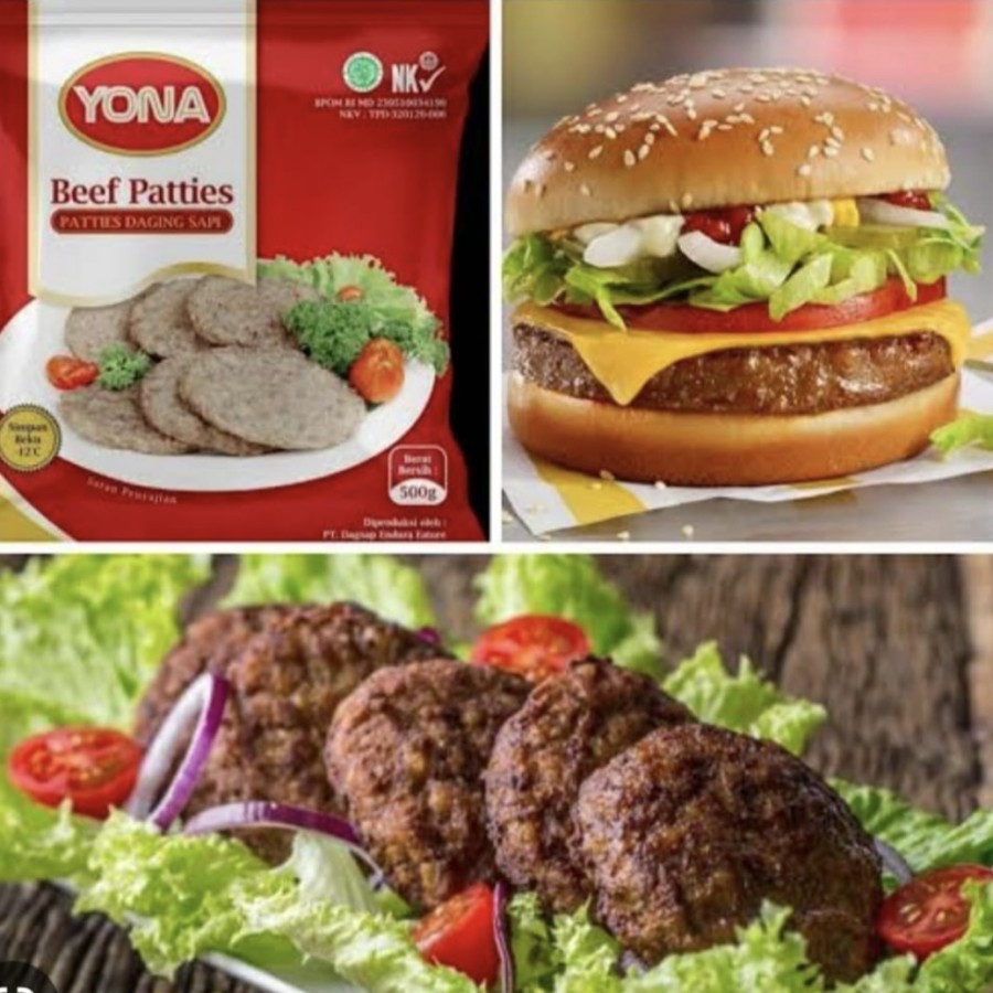 

Yona Beef Patties 500 GR Patty Sapi Yona