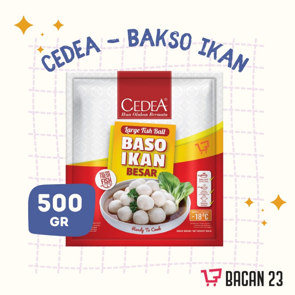 

Cedea Baso Ikan (500gr) / Bakso Ikan Frozen Food / Bakso Cedea Bola Besar