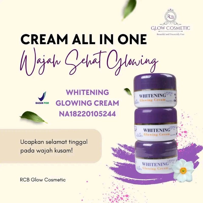 (COD) Cream Lama Rcb Glow Rc Booster Whitening Glowing Krim Original
