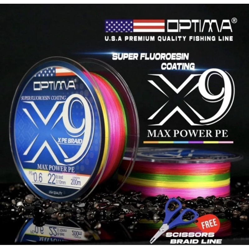 Senar / Benang Pe Optima X9 400 Meter