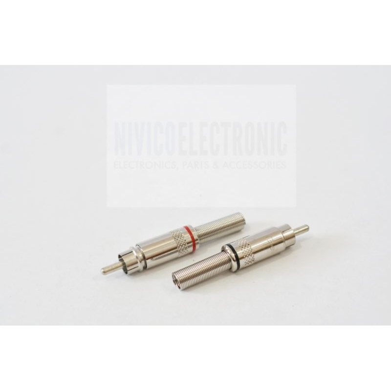Jack RCA/ Jack Audio GEISLER Male Besi 1 Pasang