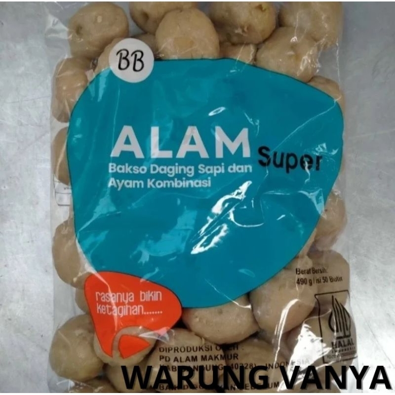 

BAKSO ALAM SUPER BB isi 50 BUTIR 490g - BASO ALAM SUPER