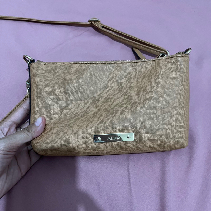preloved aldo bag coklat